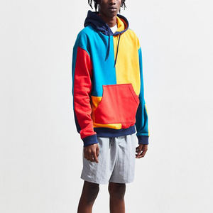 Sudadera con capucha unisex barata de gran tamaño de tela de lana en relieve pantalla personalizada diseño multicolor Sudadera con capucha hecha a la moda - Product Image 1