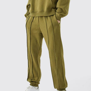 Fabricante al por mayor de los hombres de moda lavado con ácido ropa casual chándal de talla grande respetuoso del medio ambiente invierno Serigrafía - Product Image 1