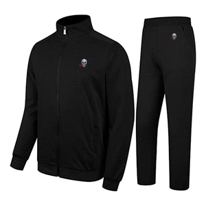 Wholesale 100% Cotton Hooded Sweat <b>Suits</b> for Men Training Jogging Sportswear Gym Fleece Tops with Zipper Breathable for Winter - Product Image 5