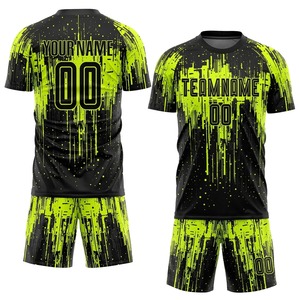 Ensemble de maillots de football pour hommes en sublimation intégrale, personnalisables avec le nom de l'équipe, uniformes de football 100% polyester à séchage rapide, ensembles d'équipe - Product Image 1