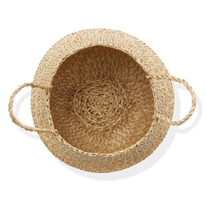 Panier de rangement pour vêtements bon prix paniers pliables en paille d'herbe du ventre en gros du Vietnam - Product Image 2