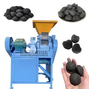 30 years experience mini charcoal briquettes machine double roller charcoal ball press machine