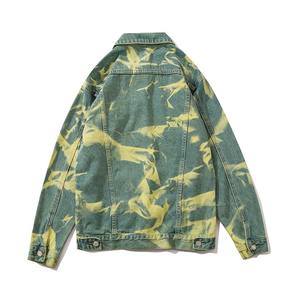 Personalizado de alta calidad de lujo de color sólido Jeans Chaquetas de los hombres de mezclilla de impresión láser 100% Chaqueta de mezclilla de algodón de los hombres - Product Image 2