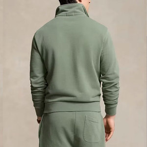 Top Wear Outclass Fashion Look Men Quarter Zip Hoodie Hot Selling Plain Color Men Quarter Zip Hoodie - Product Image 2