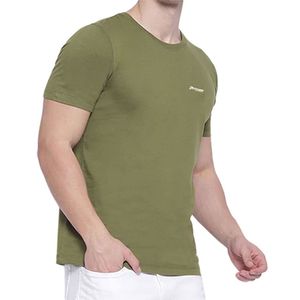 Camiseta de cuello redondo de algodón suave de alta calidad logotipo personalizado manga corta ajuste cómodo tela transpirable para Hombres estilo diario - Product Image 4