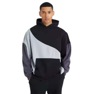 Pull à capuche tendance 100% coton pour hommes Logo personnalisé imprimé coupe surdimensionnée avec 450 GSM poids lourd pour l'hiver - Product Image 1
