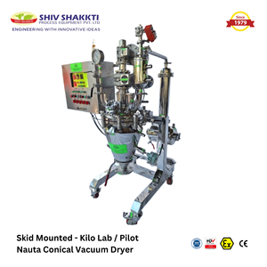 Secador Mezclador Cónico al Vacío Automático Pilot Kilo Lab Nauta SUS316L Nuevo con Certificación CGMP, Equipo de Procesamiento de Alimentos con Capacidad de 100 kg - Product Image 3