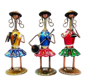 Escultura de Metal con Diseño Artístico para Hotel, Figura de Resina de Chicas Bailando con Globo, para Decoración de Habitaciones de Niñas - Product Image 6