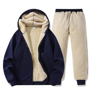 Chándal para correr de lana de poliéster/algodón de alta calidad para hombre 2025, pantalón de chándal transpirable con cintura elástica, bolsillos de carga de patrón sólido - Product Image 6