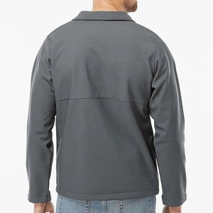 Chaqueta de bombardero táctica para hombre, cuello levantado, Cordura, carcasa suave, cremallera, transpirable, cortavientos de talla grande - Product Image 5