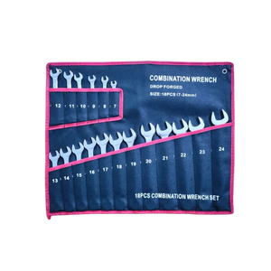 18Pcs Carbon Thép Dual-Mục Đích Cờ Lê Thiết Lập 8-24Mm Ô Tô Công Cụ Thiết Lập Cho Sửa Chữa Nói Chung Bền Xây Dựng OEM - Product Image 1