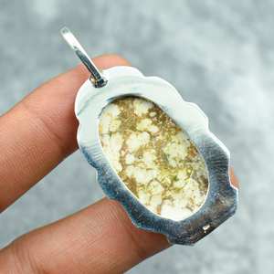 Collar de Plata de Ley 925 con Colgante de Jaspe Caballo Salvaje, Joyería Hecha a Mano con Piedras Preciosas, Regalo para Ella - Product Image 2