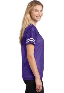 Maillot de football pour femmes 100% polyester, coupe ajustée, respirant, confortable, anti-dérapant, design grande taille, logo et nom d'équipe personnalisés - Product Image 5