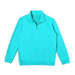 Sudadera clásica con cremallera 1/4 para hombre, jersey de invierno cálido con acabado liso de algodón GSM 450, Top con media cremallera y logotipo bordado OEM ODM - Product Image 4
