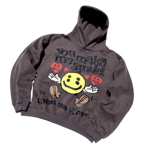 Sweat à capuche moderne 400 GSM 100 % coton, impression en relief, logo personnalisé, streetwear, coupe oversize, haute performance - Product Image 2