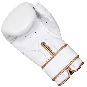 Guantes de boxeo blancos de entrenamiento cómodos de alta calidad de cuero PU personalizados de gran oferta para competiciones - Product Image 3