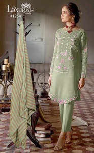 Designer Stylish Tunic Embrdry With Back Handwork Stylish Pattern in Sleeve With Attractive Neck With Handwork in <b>Kurti</b> - Product Image 3