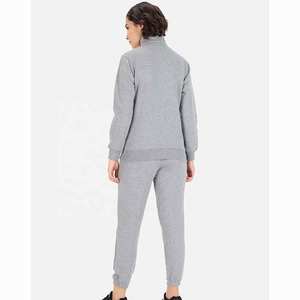 Ensembles de jogging de gymnastique pour femmes ensemble deux pièces à motif solide avec pantalon élastique grande taille survêtement d'hiver vente en gros de nouveautés - Product Image 6