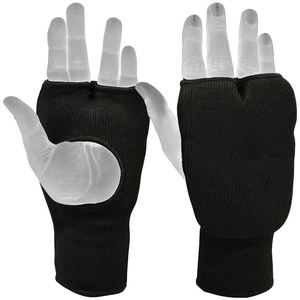 Guantes de boxeo de alta calidad con logotipo personalizado y bajo precio para Fitness interior, elásticos, fáciles de algodón con cinta - Product Image 4