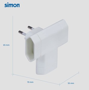 อะแดปเตอร์เต้ารับสามทางพร้อมสวิตช์สีขาว 16A (ไซมอน CL910402) - Product Image 6