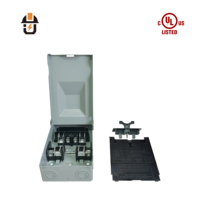   Boîtier de déconnexion CA 60A 240V homologué, en métal SPCC, certifié NEMA 3R 1429, pour usage extérieur, 10HP