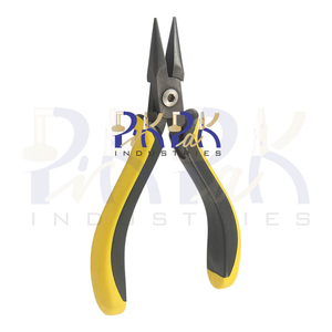 คีมปากแหลม120มม. คีมปากเรียบสปริงสีเหลืองสีดำด้ามจับข้อต่อตักเครื่องประดับสีดำออกไซด์จับปลาจีบ - Product Image 3