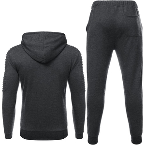 Nueva llegada de los hombres de alta cantidad de 2 piezas Trasuit XXL Tamaño Fce Jogger Set Tallas grandes Ropa deportiva de invierno Precio al por mayor - Product Image 6