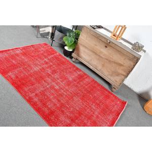 Alfombra ecológica de lana Roja turca Vintage 4x6, 5 pies moderna área grande patrón de retazos decoración de comedor respaldo de látex - Product Image 4