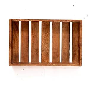 Bandeja de Servir Hecha a Mano de Madera de Mango Ecológica, Apta para Lavavajillas, Duradera y de Alta Calidad para Uso en el Hogar y Restaurantes - Product Image 2