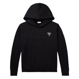 Pull à capuche surdimensionné uni unisexe OEM avec capuche à manches longues pour hommes et femmes sweats à capuche confortables et couleur noire - Product Image 1