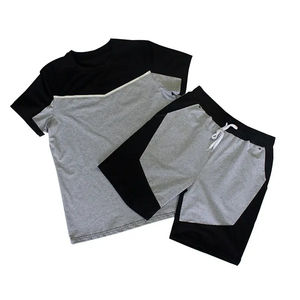 <b>Men</b> Casual Shorts Sets Short Sleeve <b>T</b> <b>Shirt</b> +Short Solid Male Wholesale <b>Men</b> Fashionable Short Set With <b>Pocket</b> In Good Price - Product Image 1