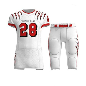 American Football Uniform <b>Heat</b>-Transfer Printed Breathable Plus Size <b>Padded</b> Pant & Shoulder Jersey Customizable Team Wear - Product Image 5