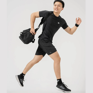 Pantalones cortos deportivos de LICRA de secado rápido para hombre con bolsillos funcionales Servicio OEM disponible - Product Image 1