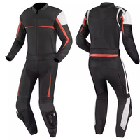 Combinaison de moto de course OEM de haute qualité en cuir de vachette pur 1,3 mm, bleu-noir, manches longues, protections intégrales, respirante, coupe-vent, taille plus