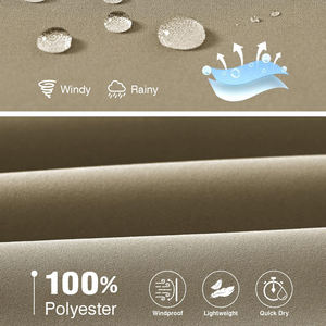 Chaqueta Cortavientos con Cuello Alto Impermeable y Tejido con Protección UV en Estilo Clásico, Chaqueta Transpirable de Corte Regular para Hombre - Product Image 6