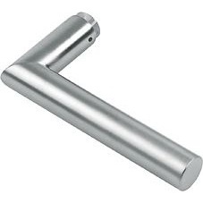 Poignée de porte Amsterdam E1400Z, pièce de rechange en acier inoxydable finition mate, axe carré de 8 mm DIN pour accessoires de cheminées - Product Image 1