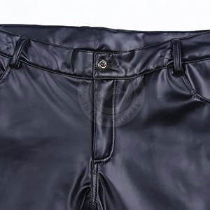 High Quality Casual Wear <b>Leather</b> <b>Men's</b> <b>Pants</b> Solid Color Top Selling Streetwear <b>Men</b> <b>Leather</b> <b>Pants</b> - Product Image 5