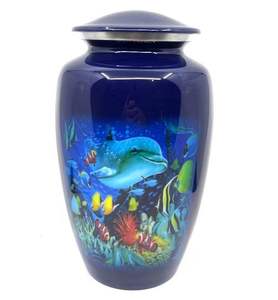 Urnes de crémation, Pot de rangement de cendres de couleur noir et or, fournitures d'enterrement, vente en gros - Product Image 6