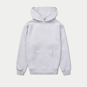 100% algodón mezcla de lana sólido con capucha pulóver sudaderas de gran tamaño para hombres Sudadera con capucha tallas grandes de punto para hombres - Product Image 5