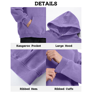 เสื้อฮู้ดผู้ชายขายส่งที่มีไหล่ตกและกระเป๋าลึกที่ดูสะอาดและเป็นทางเลือกที่สมบูรณ์แบบสำหรับโยกสไตล์เรียบง่าย - Product Image 6