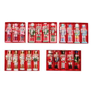 โมเดลทหารนัทแครกเกอร์ไม้สไตล์ใหม่ข้ามพรมแดน-ของตกแต่งคริสต์มาสของขวัญเล็กๆของประดับหน้าต่าง/เดสก์ท็อป - Product Image 6