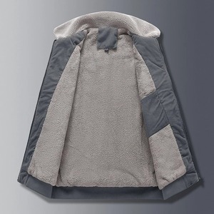 Autumn Winter Vintage Men's <b>Corduroy</b> Sherpa Lined <b>Jacket</b> Warm Thick Cargo <b>Jacket</b> Coats Fleece Windbreaker Parkas Haus Industries - Product Image 3