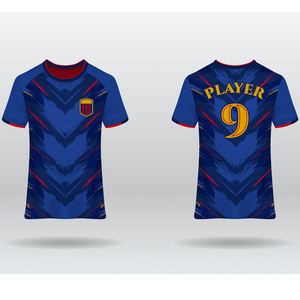 Combinaison d'entraînement de jeu à manches courtes respirante de vêtements de football d'usine personnalisée maillot OEM pour garçons et hommes combinaison de football - Product Image 1