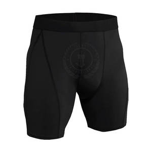Streetwear Elastic Waist Solid Casual Breathable Quick Dry <b>Compression</b> <b>Shorts</b> Oversized Workout Wear for <b>Men</b> - Product Image 2
