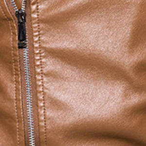 Meilleur prix Veste en cuir d'hiver pour hommes personnalisée de haute qualité Motif de lettre unique Fermeture à glissière Style de rue fabriqué au Pakistan - Product Image 5