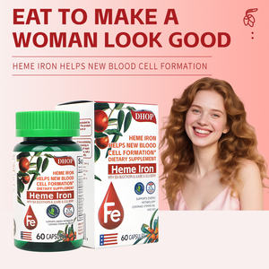 स्टॉक में पूरक प्रीमियम हेम आयरन खनिज कैप्सूल महिला ऊर्जा प्रबंधन के लिए लौह समर्थन सौंदर्य उत्पाद - Product Image 4
