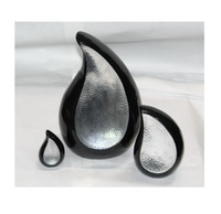 Urne funéraire moderne de style américain de haute qualité de la marque ZHE, en forme de goutte d'eau, pour cendres humaines et animales, capacité de plus de 50cc, logo accepté