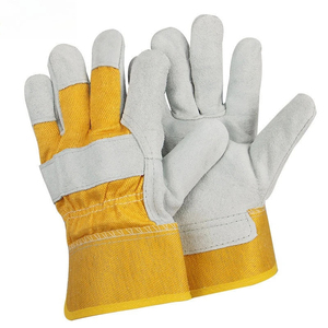 Guantes de Trabajo Industriales de Cuero Vacuno Resistentes, Resistentes al Calor, Resistentes a los Cortes, Antivibración para Soldadura y Seguridad - Product Image 3