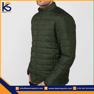 OEM logotipo personalizado al aire libre cálido invierno Puffer chaquetas de los hombres nuevo estilo XL lienzo y tejido de punto luz bolsillo decoración precio bajo - Product Image 5