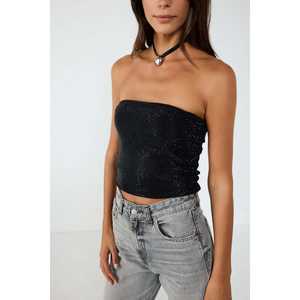 Strapless Embellished Crop <b>Top</b> - Product Image 2
